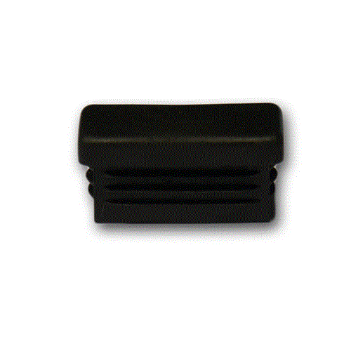 Rohrendkappe Kunststoff 60 x 40 mm | schwarz