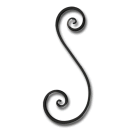 S- Bogen groß 640 x 260 mm, 25 x 12 mm