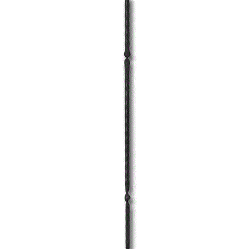 Zierstab doppelt gedreht 900 mm | 12 x 12 mm Kanten gehämmert