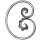 Barock Schnecke mittel links