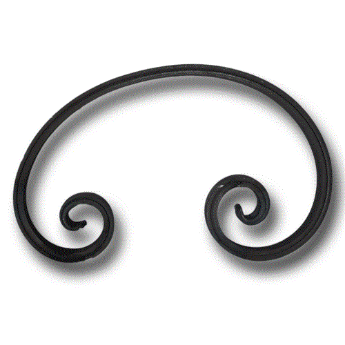 C-Schnörkel 240 x 145 mm | 16 x 8 mm gerillt