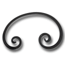 C-Schnörkel 240 x 145 mm | 16 x 8 mm gerillt