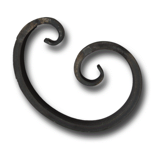 C- Schnörkel massiv 205 x 155 mm, 25 x 12 mm