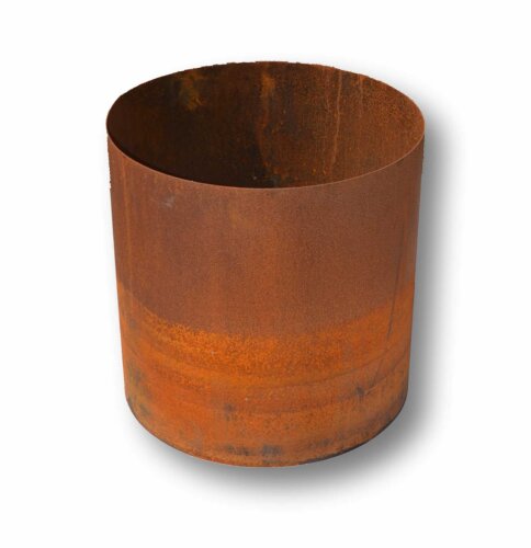 Cortenstahl- Pflanzkübel mit schmalem Rand 100 cm 40 cm
