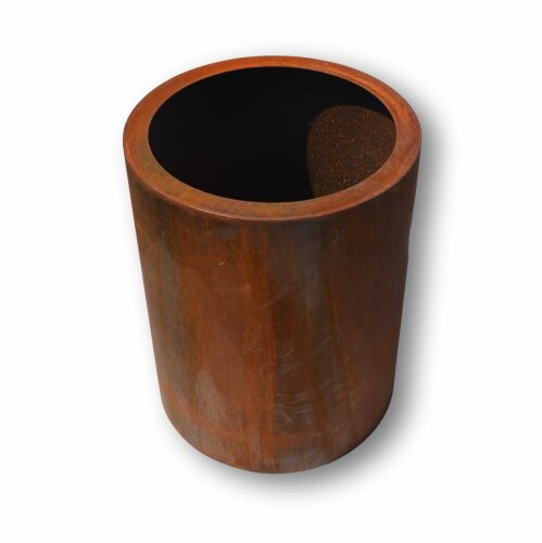 Cortenstahl- Pflanzkübel mit breitem Rand 100 cm 80 cm