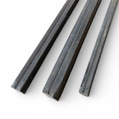 Vierkantstahl 4x gerillt 14 x 14 mm x 1 m