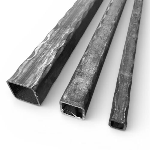 Quadratrohr Kanten gehämmert 80 x 80 x 3 mm 2 m