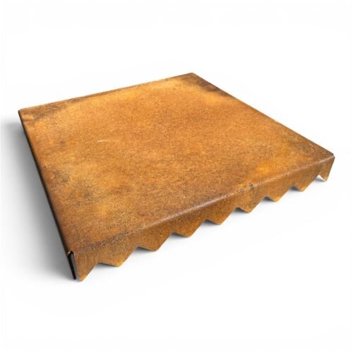 Trittplatten aus Cortenblech 350 x 350 mm