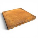 Trittplatten aus Cortenblech 350 x 350 mm