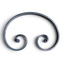 C-Schnörkel 200 x 300 mm | 16 x 8 mm glatt
