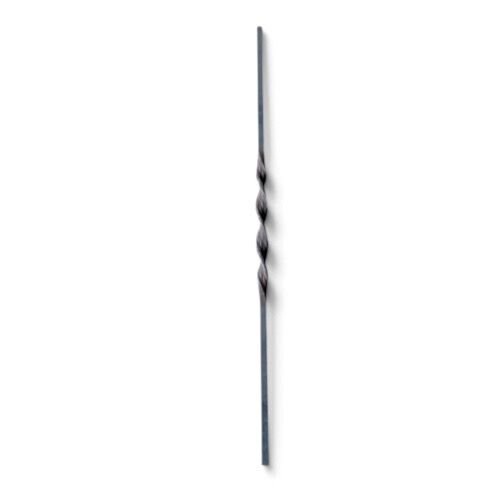 Schmiedestab mittig gedreht 900 mm | Vierkantstahl 12 x 12 mm