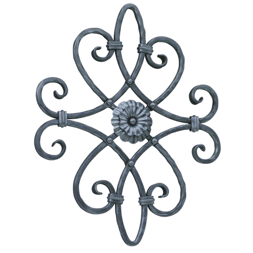 Zierornament gehämmert 530 x 430 mm