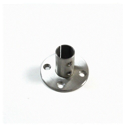 Edelstahlbodenflansch für 48,3 mm