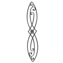 Zierornament Jugendstil floral