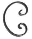 C-Schnörkel 95 x 150 mm | 12 x 6 mm