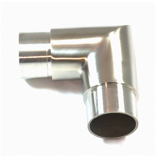 Edelstahleckbogen 90° für 48,3 mm