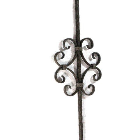 Zierstab Mittelteil 4 C- Bögen