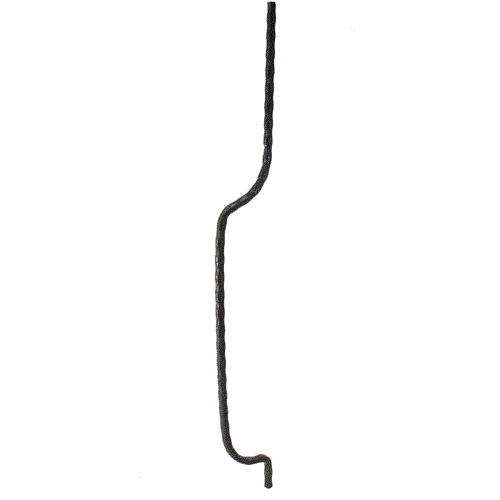 Korbstab 900 mm | 12 x 12 mm, gehämmert