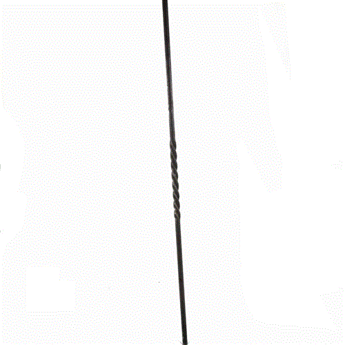 Schmiedestab mit Rille gedreht