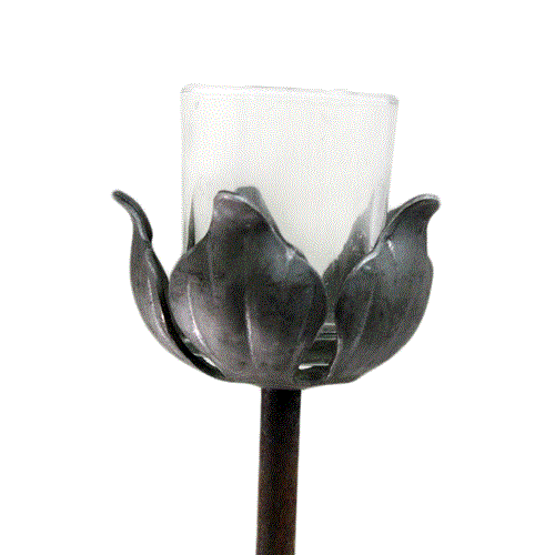 Teelichtstab Blütenform