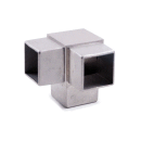 Edelstahl Eckverbinder senkrechter Abgang für 40 mm