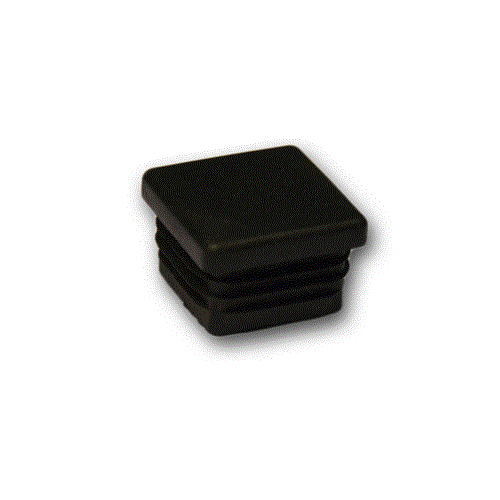 Rohrendkappe Kunststoff 30 x 30 mm | schwarz